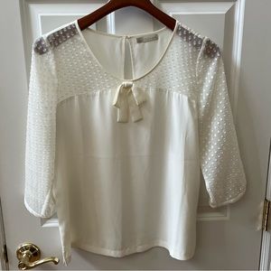 Chiffon bow tie blouse